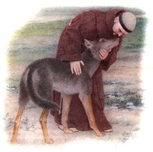 St. Francis of Assisi with wolf picture 