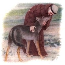 St. Francis of Assisi with wolf picture